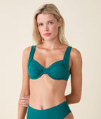 The Somer Bikini Top - Eco Nylon - Caribbean
