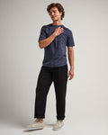 Mens Pima Pocket Tee - Pima Cotton Jersey - Blue Nights