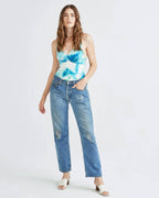 Womens Modal V-Neck Bodysuit - Modal Jersey - Watercolor