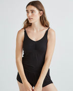 Womens Night Knit Tank - Rayon Jersey - Black