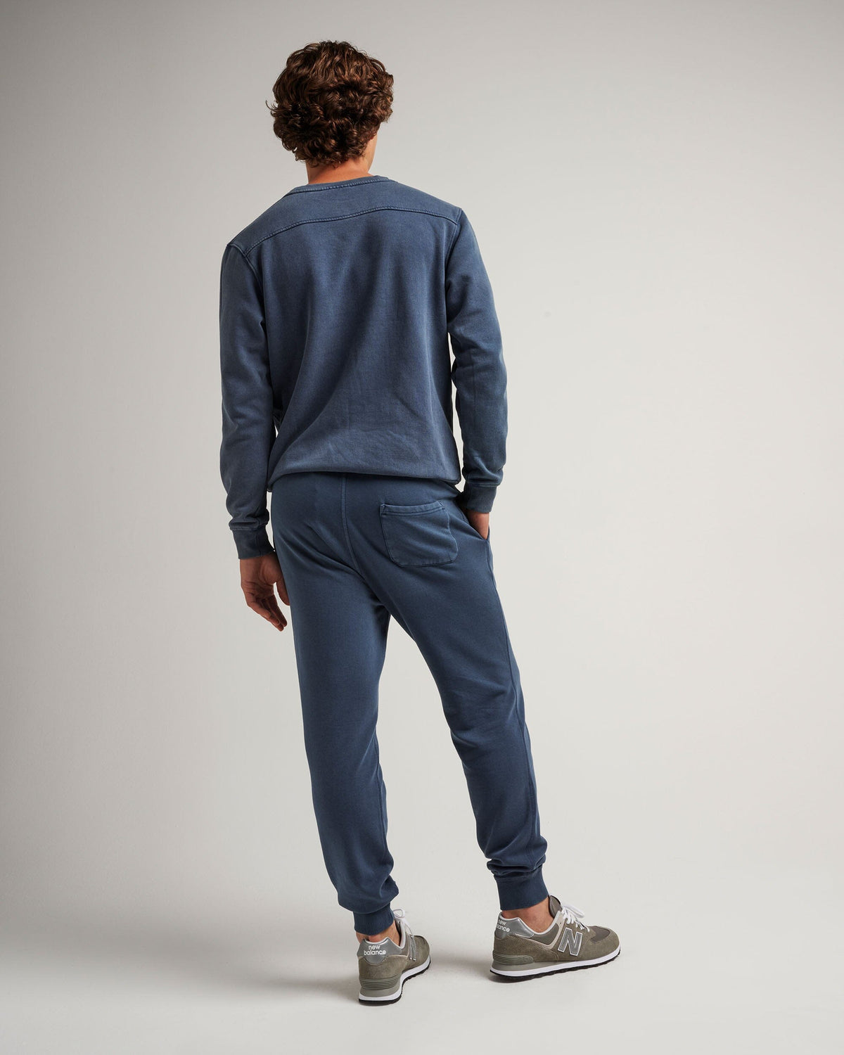 Mens Recycled Fleece Tapered Sweatpant - Recycled Fleece - Mineral Moonlit Ocean