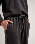 Womens Recycled Fleece Classic Sweatpant - Recycled Fleece - Mineral Black
