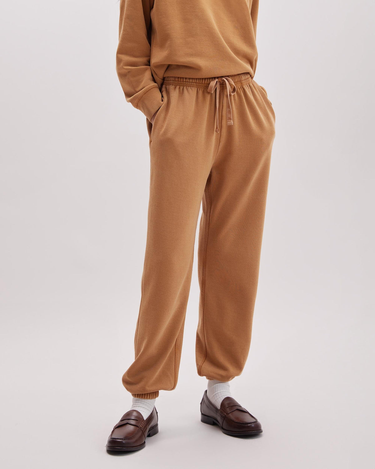 Womens Recycled Fleece Classic Sweatpant - Recycled Fleece - Mineral Gold Spice