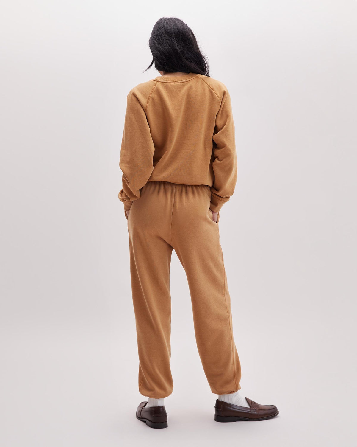 Womens Recycled Fleece Classic Sweatpant - Recycled Fleece - Mineral Gold Spice