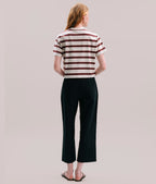 Womens Recycled Stripe Tee - Recycled Jersey - Red Stripe