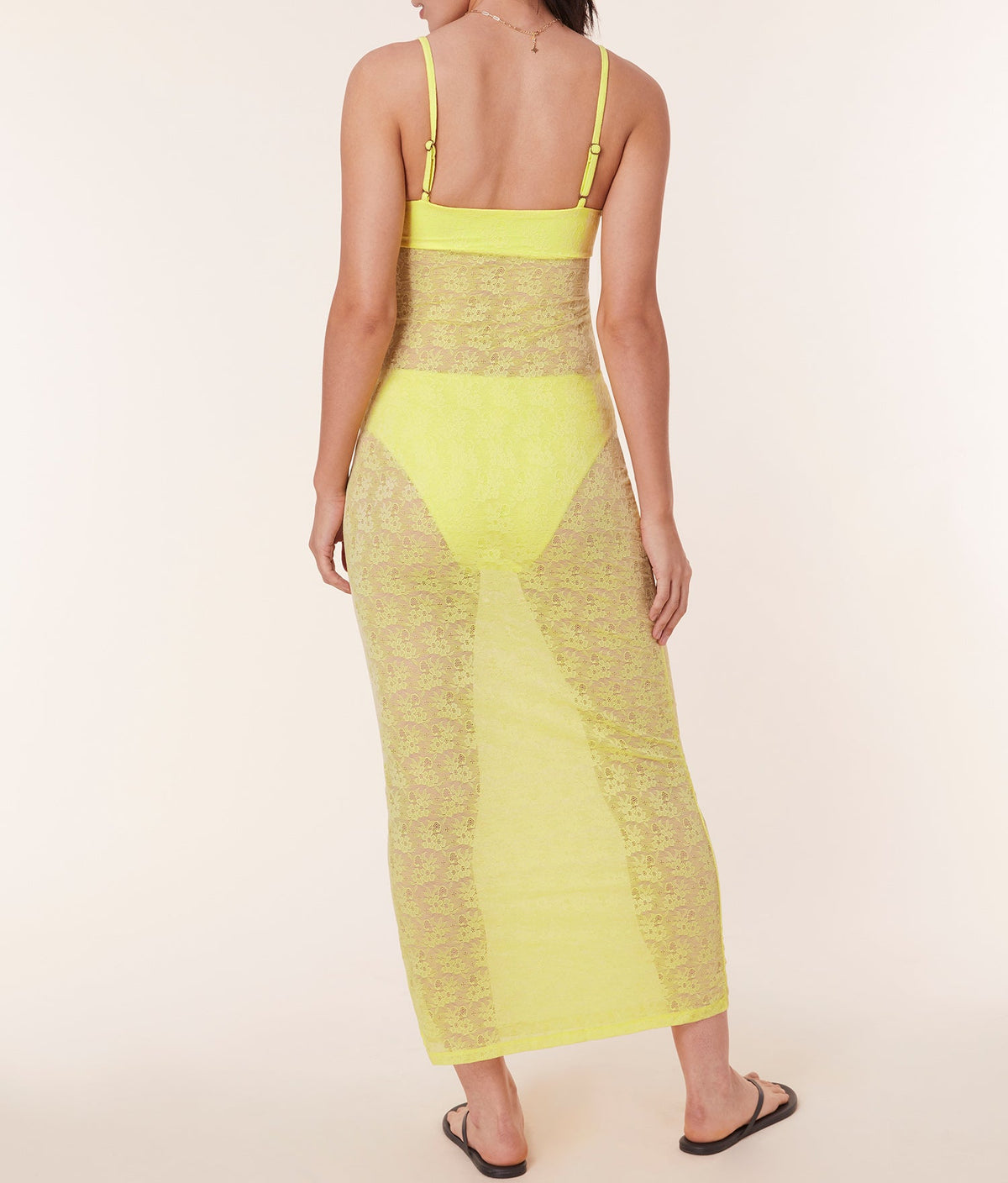 The Nadi Dress - Floral Lace - Limeade