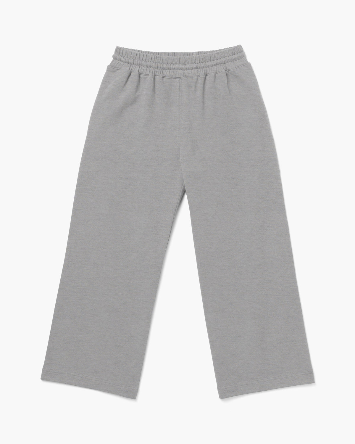 Womens Recycled Fleece Wide Leg Pant - Recycled Fleece - Heather Grey