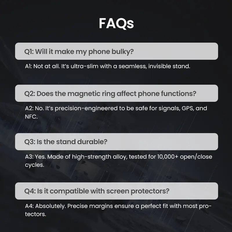 Multifunctional Lens Protection Case with Invisible Stand & Camera Protection for iPhone