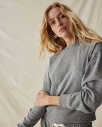 Womens April Lightweight Sweatshirt - French Terry - Grey
