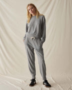 Womens April Lightweight Sweatshirt - French Terry - Grey