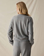 Womens April Lightweight Sweatshirt - French Terry - Grey