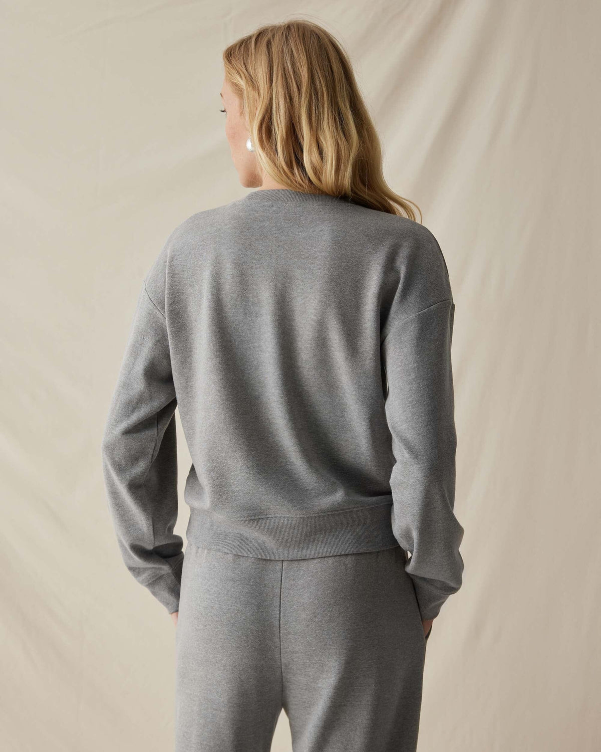 Womens April Lightweight Sweatshirt - French Terry - Grey