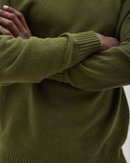 Mens Noel Sweater - Cotton Sweater Knit - Cypress