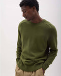 Mens Noel Sweater - Cotton Sweater Knit - Cypress
