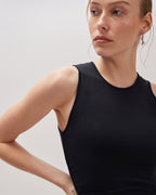 Womens Carrie Shirred Mini - Knit Jersey - Black