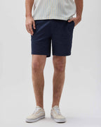Mens Stretch Twill Short - Stretch Cotton Twill - Blue Nights