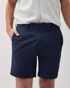 Mens Stretch Twill Short - Stretch Cotton Twill - Blue Nights