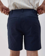 Mens Stretch Twill Short - Stretch Cotton Twill - Blue Nights