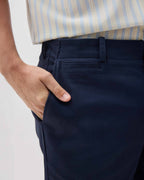 Mens Stretch Twill Short - Stretch Cotton Twill - Blue Nights