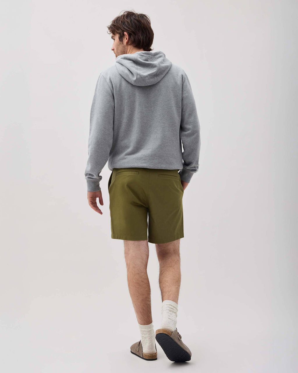 Mens Stretch Twill Short - Stretch Cotton Twill - Olive Army