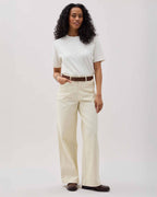 Womens Relaxed Everyday Tee - Pigment Dye Jersey - Bone