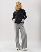 Womens Vintage Jersey Long Sleeve Tee - Recycled Cotton Jersey - Black
