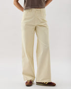 Womens Tracy Twill Pant - Stretch Cotton Twill - Bone