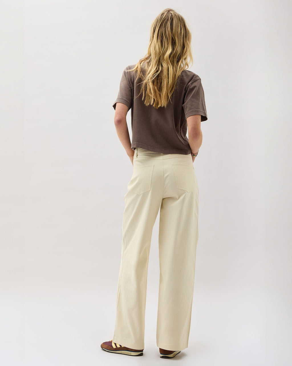 Womens Tracy Twill Pant - Stretch Cotton Twill - Bone