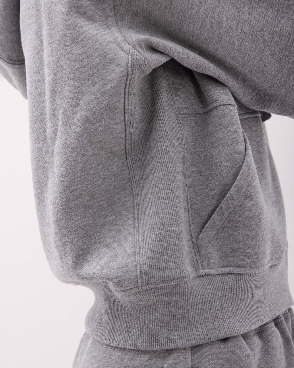 Womens Recycled Fleece Zip Hoodie - Recycled Fleece - Heather Grey