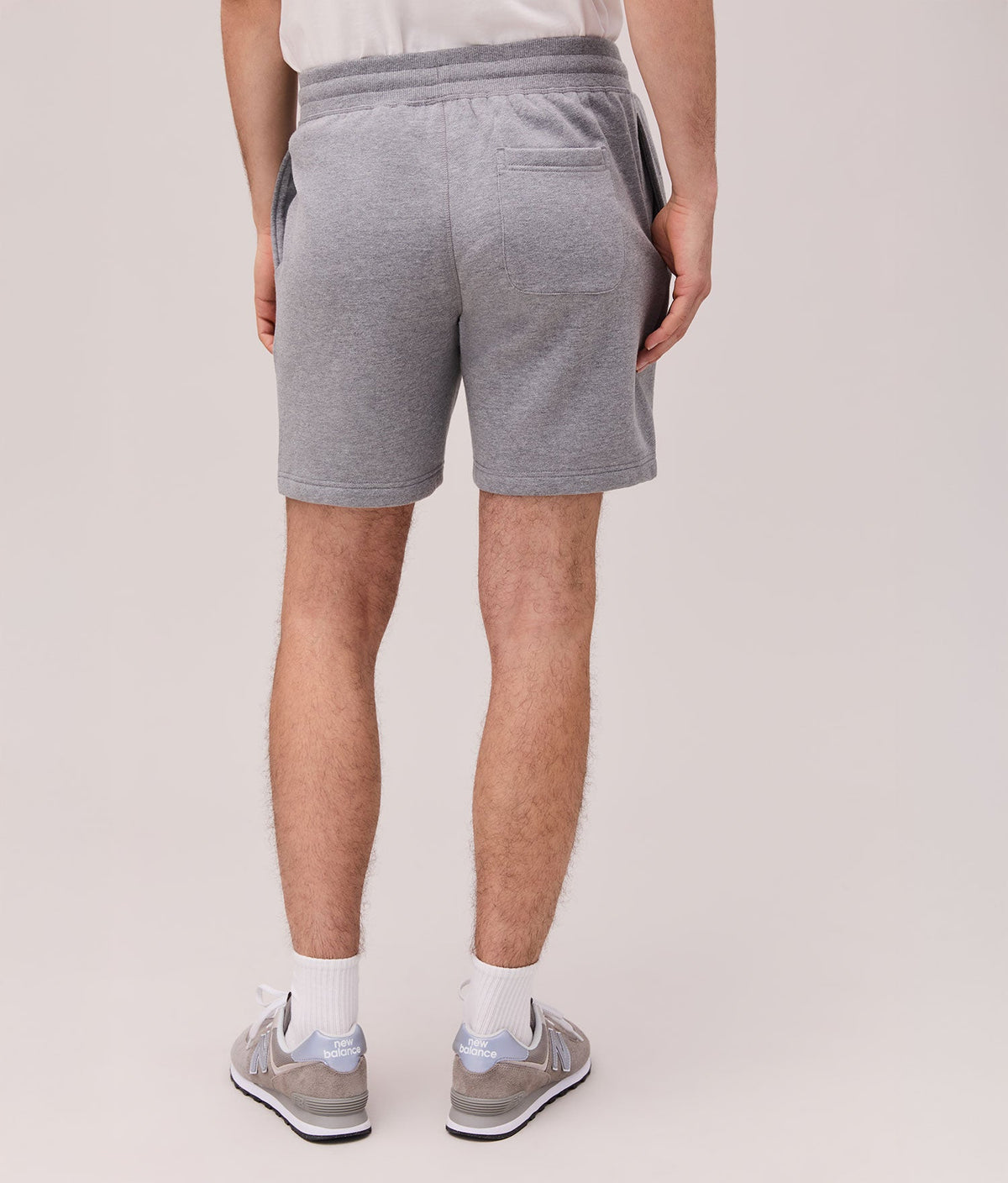 Mens Recycled Fleece Sweatshort - Recycled Fleece - Heather Grey