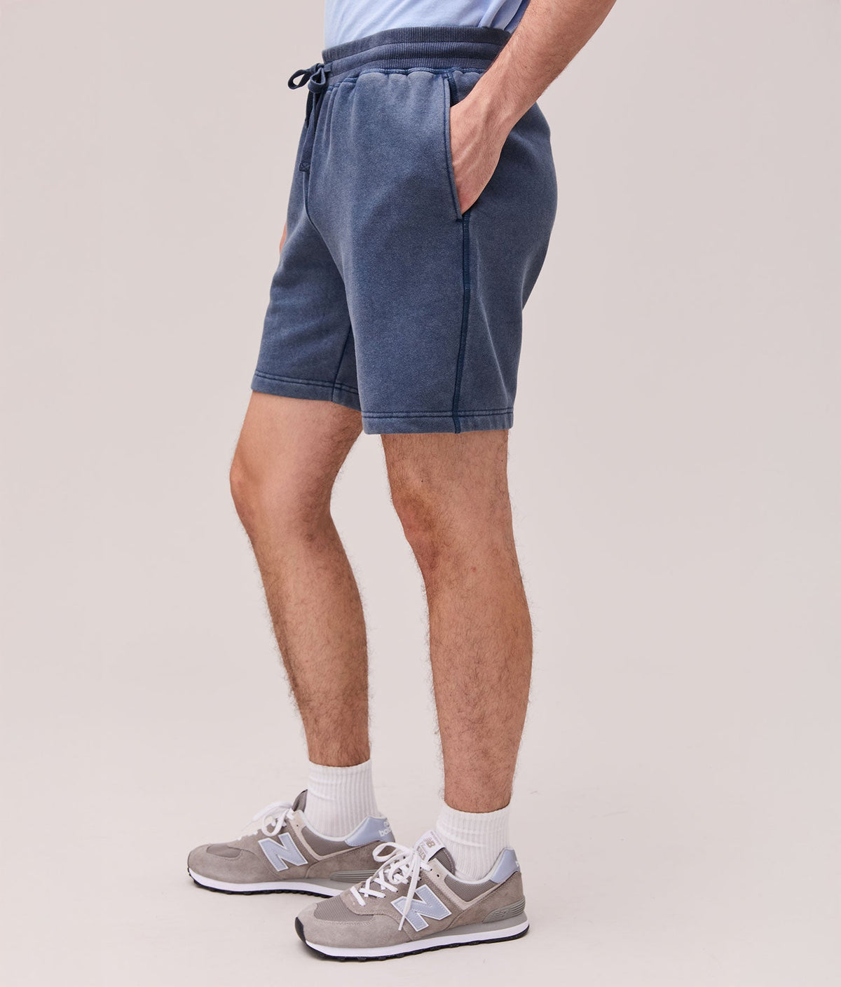 Mens Recycled Fleece Sweatshort - Recycled Fleece - Mineral Moonlit Ocean