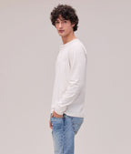 Mens Work Week Pima Henley - Pima Cotton Jersey - Bone