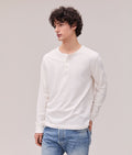 Mens Work Week Pima Henley - Pima Cotton Jersey - Bone