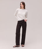 Womens Canyon Sweater - Cotton Sweater Knit - Coconut Milk