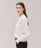 Womens Canyon Sweater - Cotton Sweater Knit - Coconut Milk