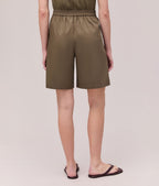 Womens Sophia Resort Short - Modal Blend Woven - Olive Grey