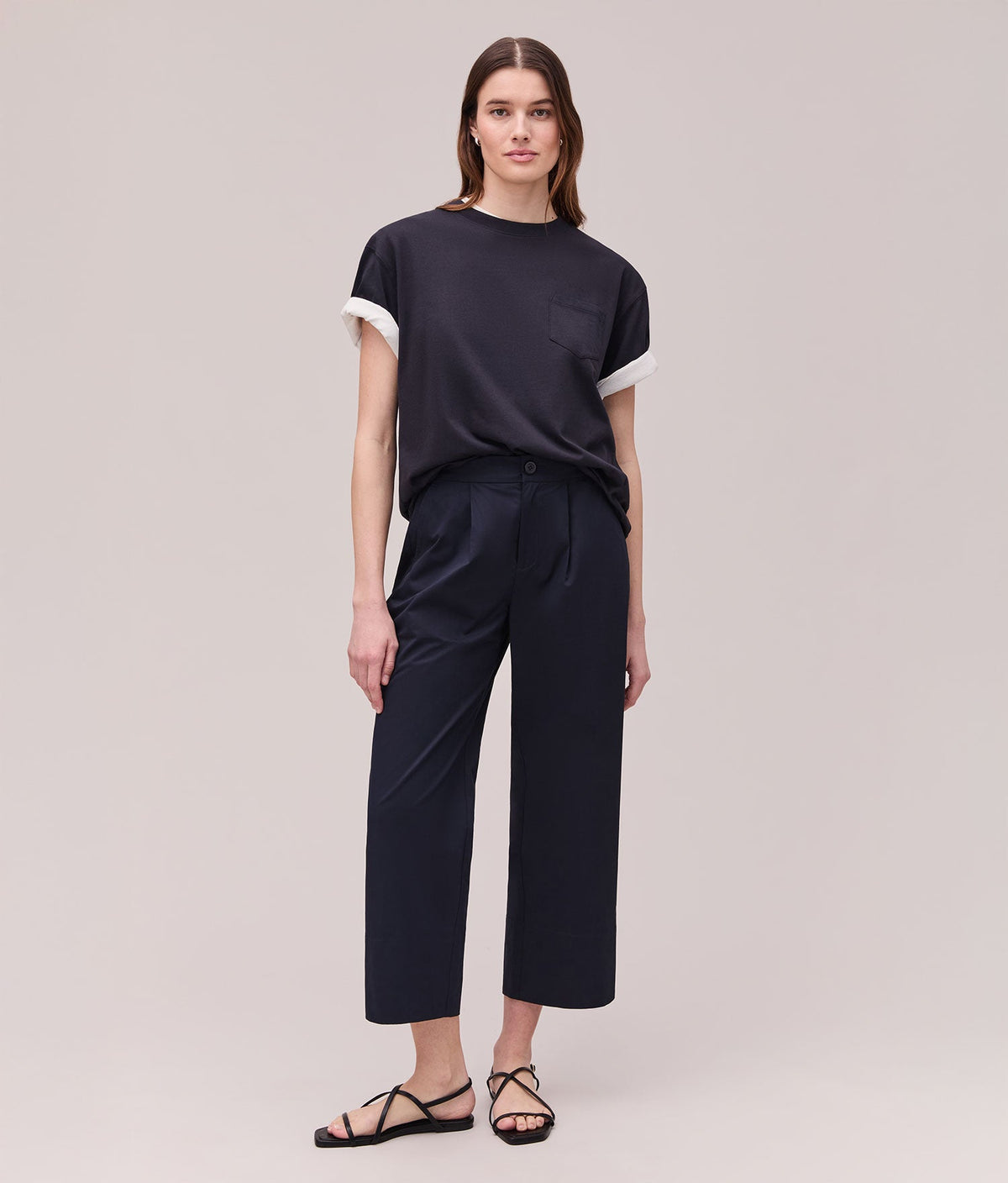 Womens Cotton Poplin Street Pant - Cotton Poplin - Evening Blue