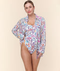 The Coastal Button Up - Lightweight Rayon - Botanical Floral
