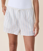 The Harbor Short - Ribbon Stripe - Feather