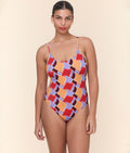 The Amalfi One Piece - Eco Nylon - Mod Geo - Long Torso