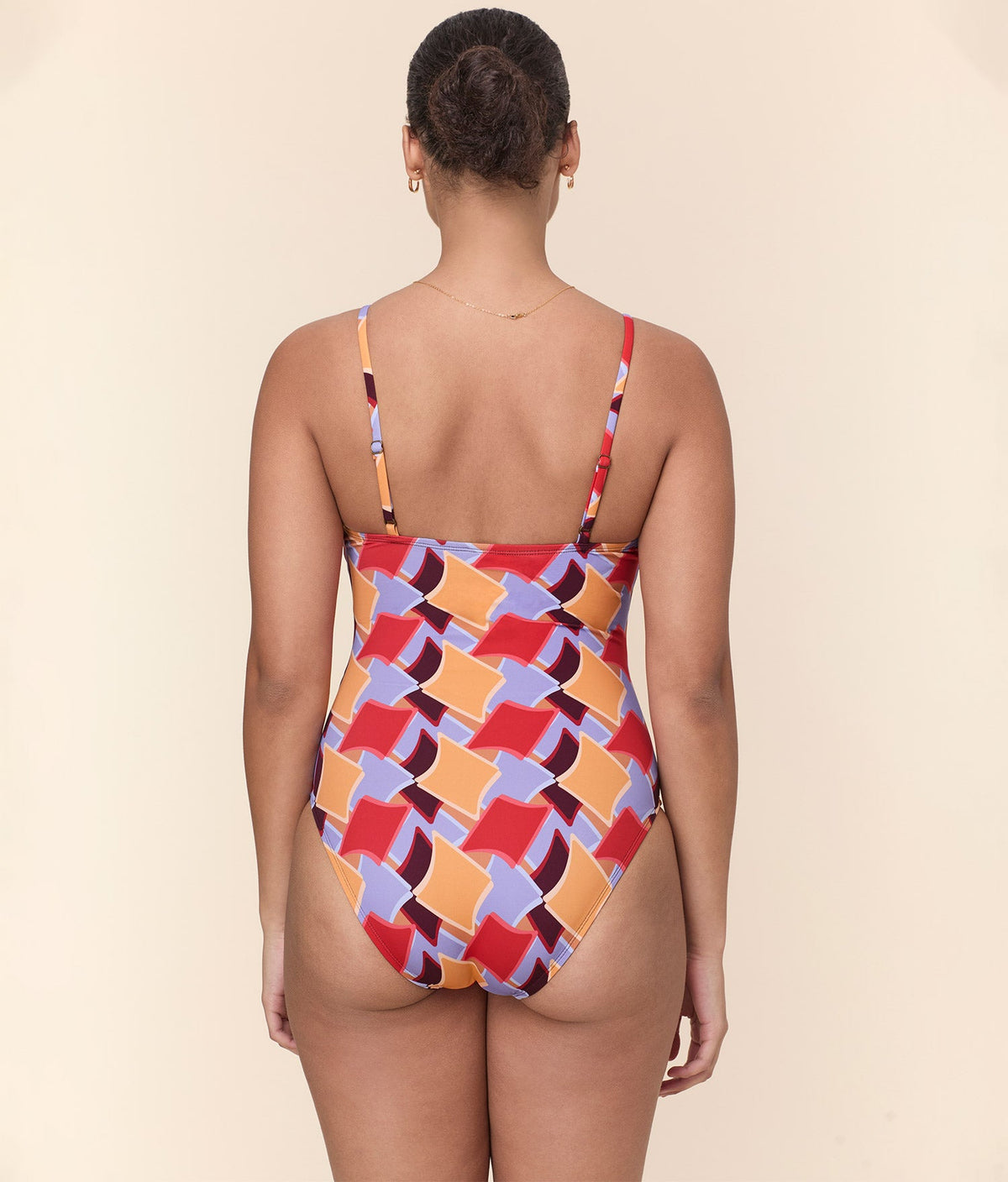 The Amalfi One Piece - Eco Nylon - Mod Geo - Long Torso