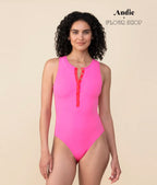 The Malibu One Piece - Eco Nylon - Pink Multi - Classic