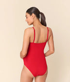 The Amalfi Maternity One Piece - Eco Nylon - Cherry Red - Classic