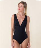 The Mykonos One Piece - Eco Ribbed - Black - Classic