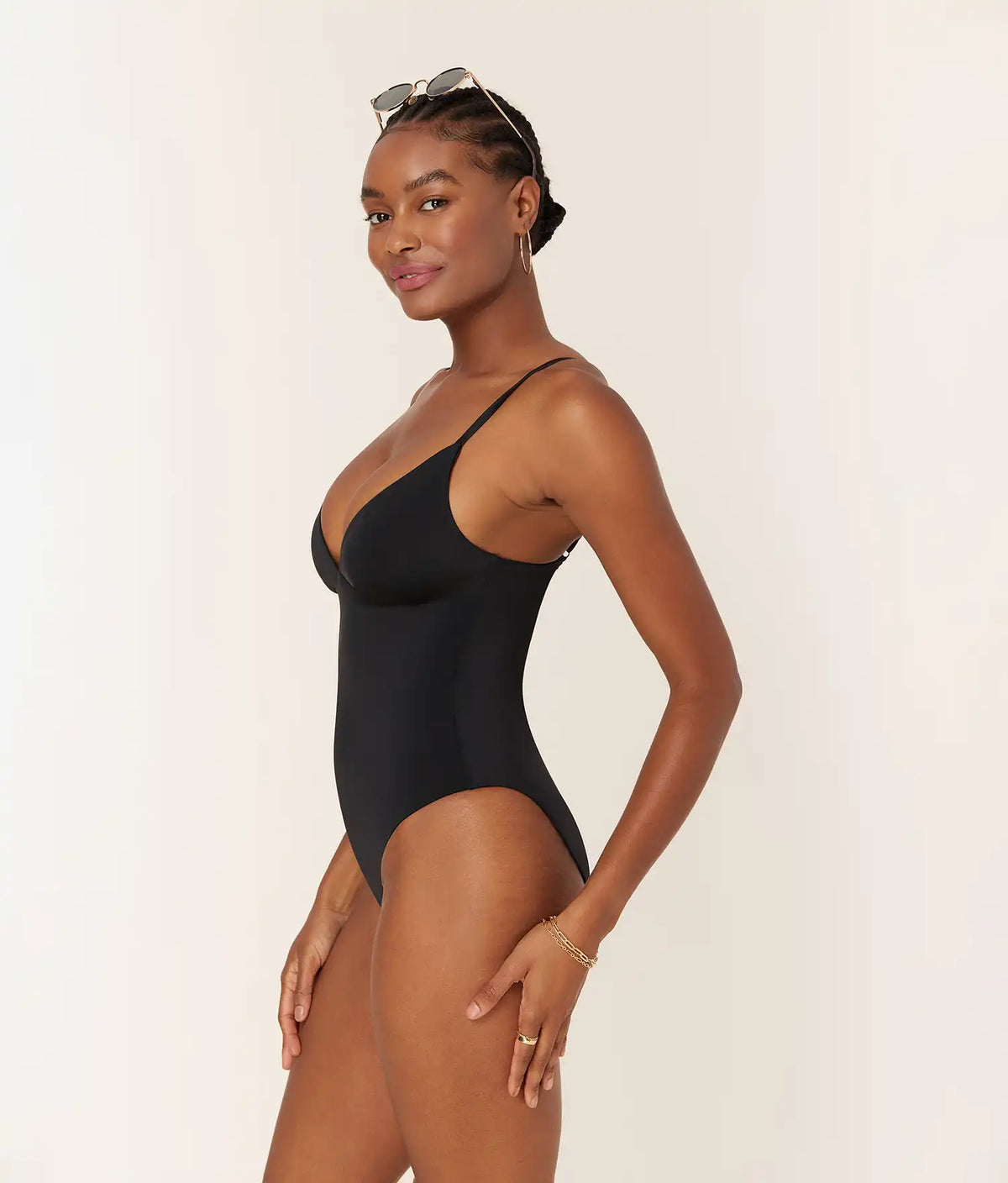 The Lanikai One Piece - Eco Nylon - Black - Long Torso