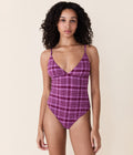 The Lanikai One Piece - Plaid - Crocus Plaid - Classic