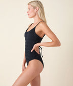 The Lucaya One Piece - Smocked - Black - Classic