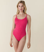 The Lucaya One Piece - Smocked - Bright Begonia - Classic