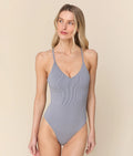 The Palermo One Piece - Micro Gingham - Juniper - Long Torso