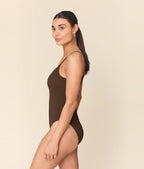 The Laguna One Piece - Seersucker Wave - Walnut - Classic